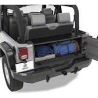 Bestop Instatrunk, 4pc Kit, Matte Black (87-95 Wrangler YJ) - Bestop 42700-01