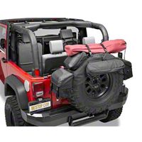 Bestop RoughRider Spare Tire Organizer for 37-40 in. Tires, Black Diamond (Universal Application) - Bestop 54135-35