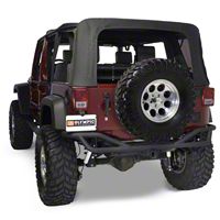 Olympic 4x4 Boa Xtreme Rear Bumper, Rubicon Black (07-13 Wrangler JK) - Olympic 4x4 251-174