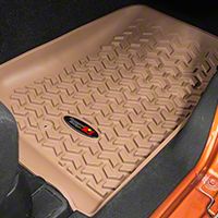Rugged Ridge Front Floor Liners, Tan (07-13 Wrangler JK) - Rugged Ridge 13920.01