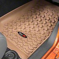Rugged Ridge Floor Liner Kit, Tan (07-13 Wrangler JK 4 Door) - Rugged Ridge 13987.01