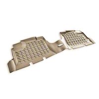 Rugged Ridge Rear Floor Liner, Tread Lightly, Tan (07-13 Wrangler JK 4 Door) - Rugged Ridge TL-13950.01
