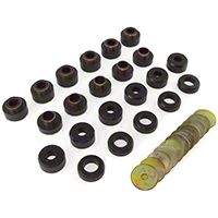 Rugged Ridge Body Mount Kit, Black (97-03 Wrangler TJ) - Rugged Ridge 1-107BL