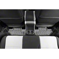 Rugged Ridge Rear Floor Liner, Tread Lightly, Gray (07-13 Wrangler JK 2 Door) - Rugged Ridge TL-14950.02
