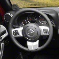 Rugged Ridge Steering Wheel Trim, Brushed Silver (11-13 Wrangler JK) - Rugged Ridge 11152.12