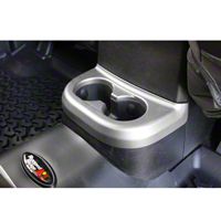 Rugged Ridge Center Cup Console, Brushed Silver, 2nd Row (11-13 Wrangler JK) - Rugged Ridge 11152.18