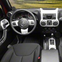 Rugged Ridge Interior Trim Accent Kit, Brushed Silver, Manual (11-13 Wrangler JK 4 Door) - Rugged Ridge 11152.95