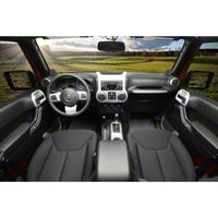 Rugged Ridge Interior Trim Accent Kit, Brushed Silver, Automatic (11-13 Wrangler JK 4 Door) - Rugged Ridge 11152.96