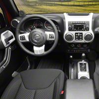 Rugged Ridge Interior Trim Accent Kit, Brushed Silver, Manual (11-13 Wrangler JK 2 Door) - Rugged Ridge 11152.9