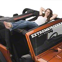 Jammock Black Jeep Hammock (87-13 Wrangler YJ, TJ, & JK) - Jammock 7.00371E+11