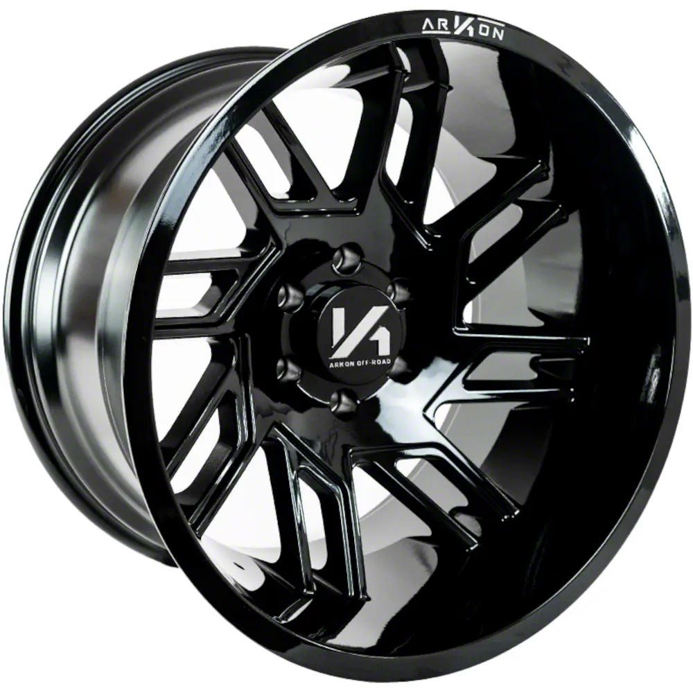 Arkon Off Road Titan XD DaVinci Gloss Black With Milled Edges 6 Lug 4