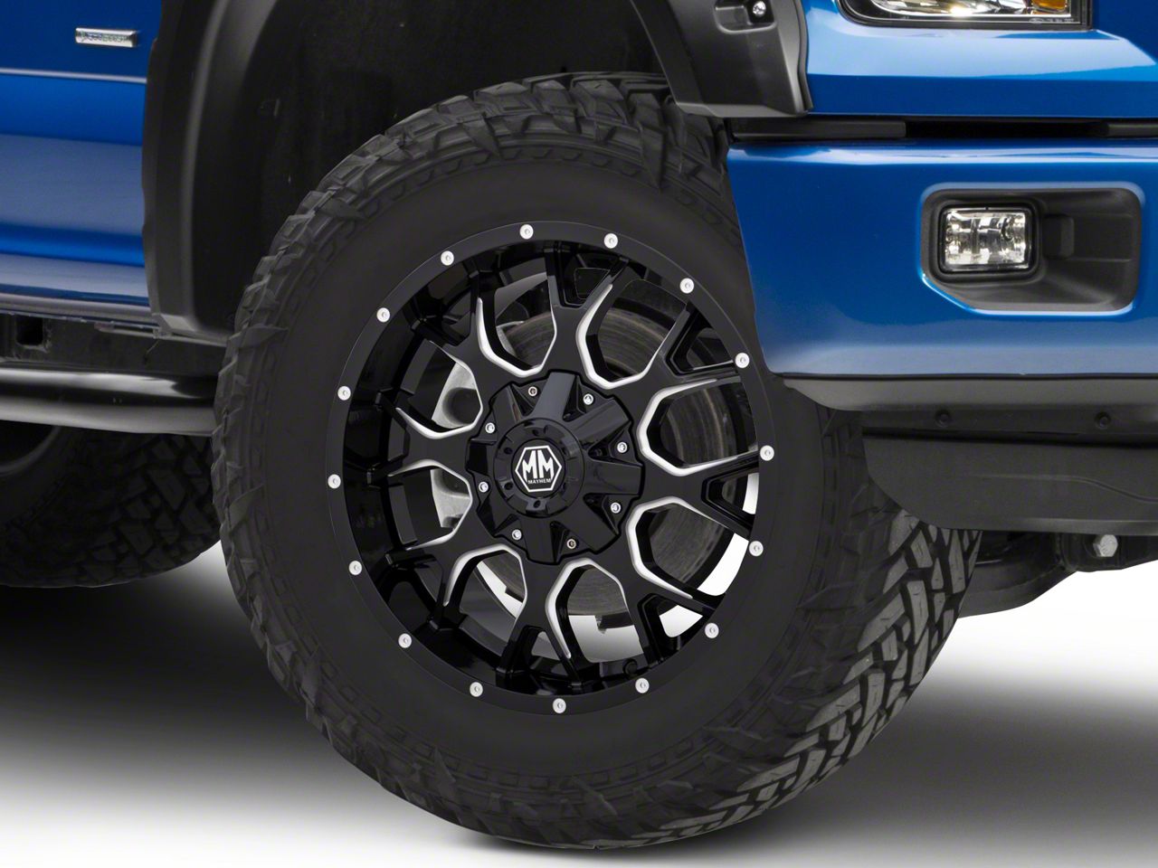 Mayhem Wheels F Warrior Black Milled Lug Wheel X Mm Offset