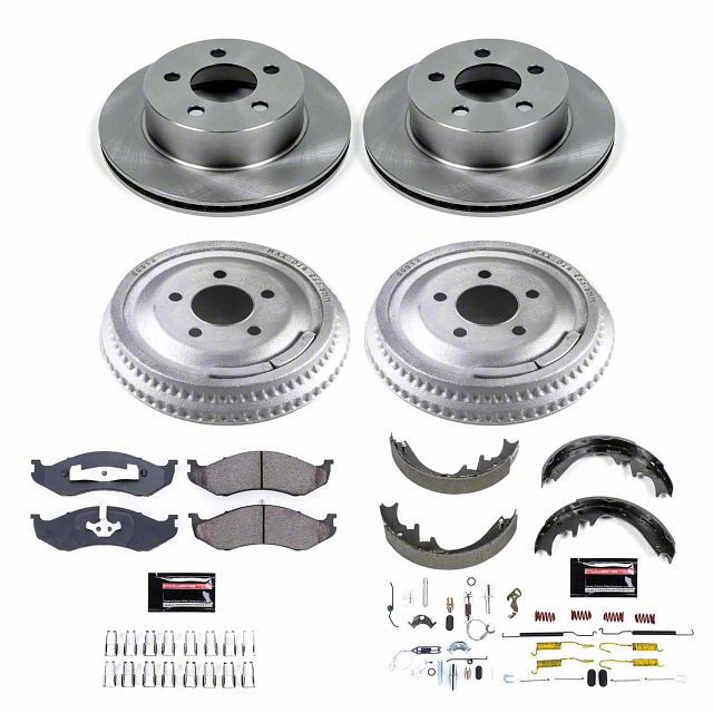 PowerStop Jeep Cherokee OE Replacement Brake Rotor Drum And Pad Kit