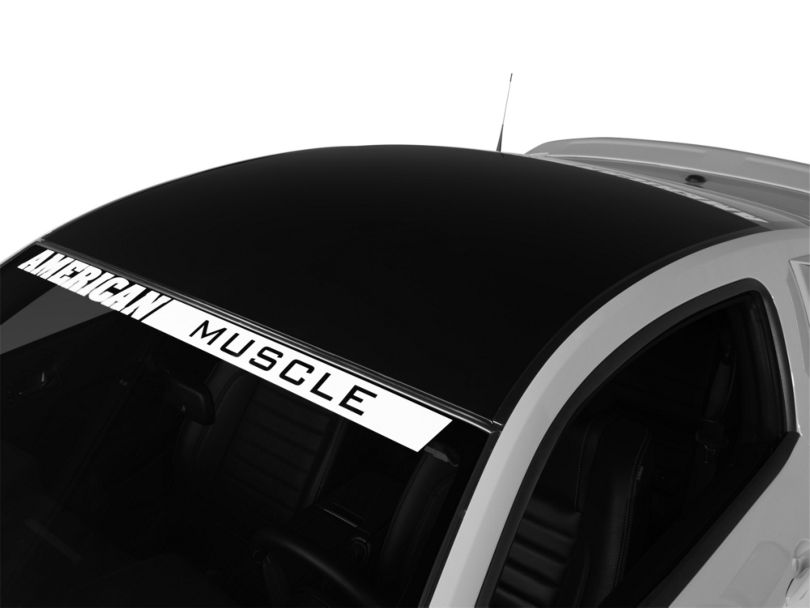 American Muscle Graphics Mustang Black Solid Roof Decal 388751 (0514 All)