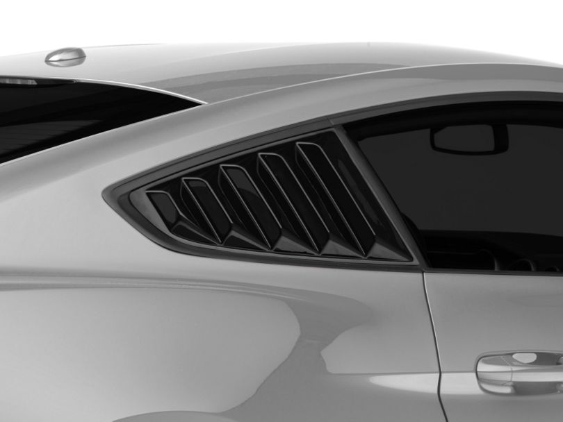 SpeedForm Mustang Vintage Quarter Window Louver Gloss Black 403361