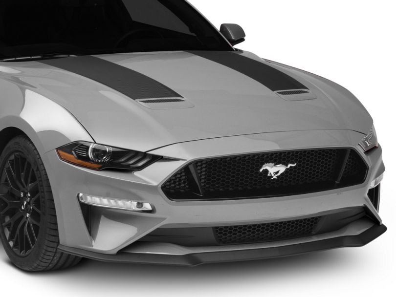 American Muscle Graphics Mustang Hood Stripes Black Carbon 405943 (18