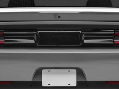 Rear Center Section Tail Light Cover; Smoked (15-23 Challenger)