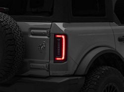 Oracle Flush Mount LED Tail Lights; Black Housing; Red Clear Lens (21-24 Bronco w/ Factory Halogen Tail Lights)
