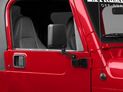 OPR Side Mirror; Passenger Side; Black (87-02 Jeep Wrangler YJ & TJ)