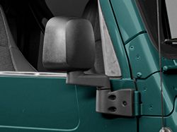 OPR Side Mirror; Passenger Side; Black (03-06 Jeep Wrangler TJ)