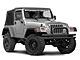 Barricade Double Tubular Front Bumper with Classic Over-Rider Hoop; Textured Black (76-06 Jeep CJ, Wrangler YJ & TJ)