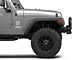 Barricade Double Tubular Front Bumper with Classic Over-Rider Hoop; Textured Black (76-06 Jeep CJ, Wrangler YJ & TJ)