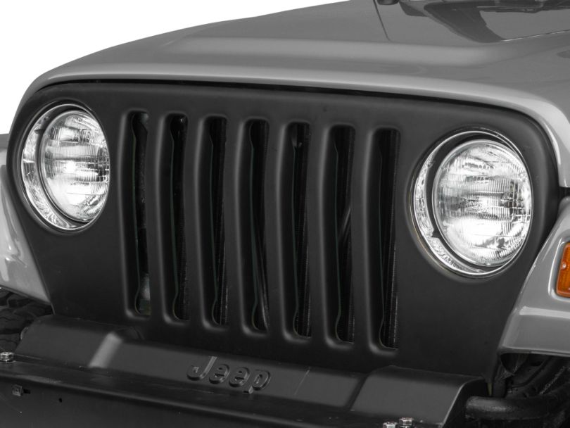 Barricade Wrangler Matte Black Grille Cover J100722 (97-06 Jeep ...