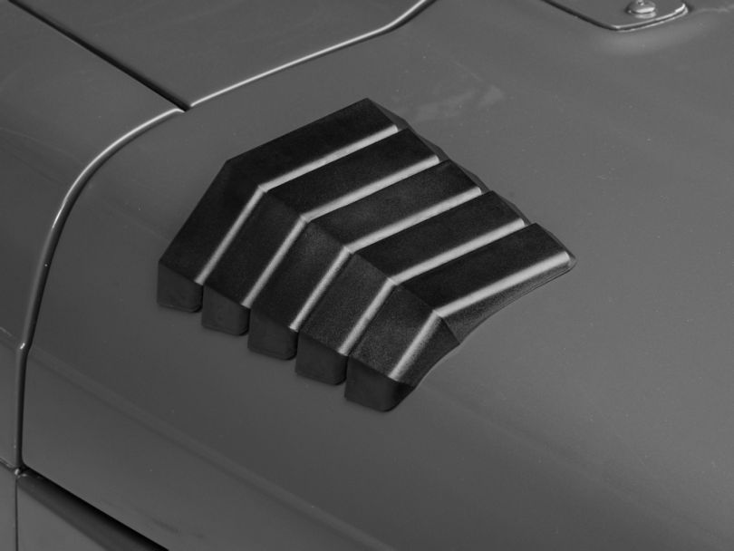 Daystar Jeep Wrangler Hood Vent kit KJ71042BK (8706 Jeep Wrangler YJ & TJ)