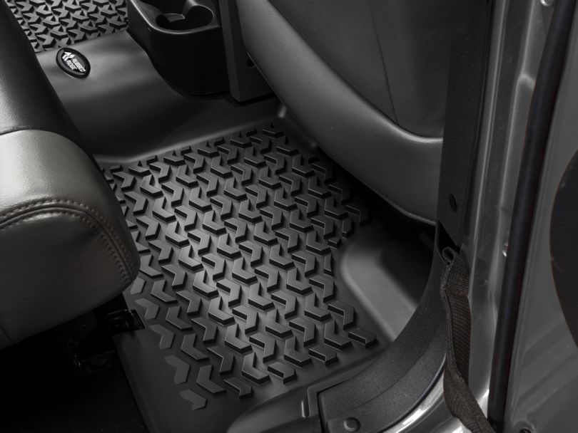 Rugged Ridge Jeep Wrangler 1Piece Rear Floor Liner Black 12950.01