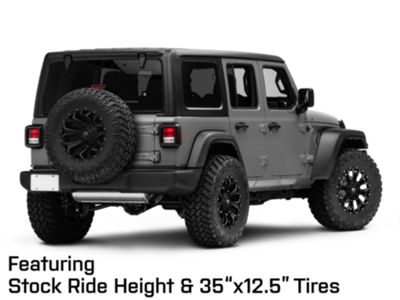 Fuel Wheels Jeep Wrangler Assault Satin Black Machined Wheel; 18x9  D54618902645 (18-23 Jeep Wrangler JL) - Free Shipping