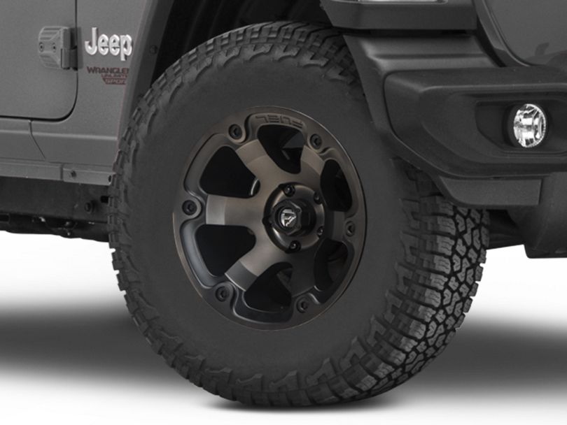 Fuel Wheels Jeep Wrangler Beast Black Machined Wheel 17x9 D56417907345 (1820 Jeep Wrangler JL)