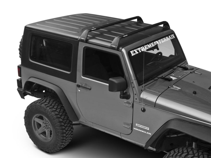 RhinoRack Jeep Wrangler Vortex SG 2 Bar Roof Rack Black SG60 (1118