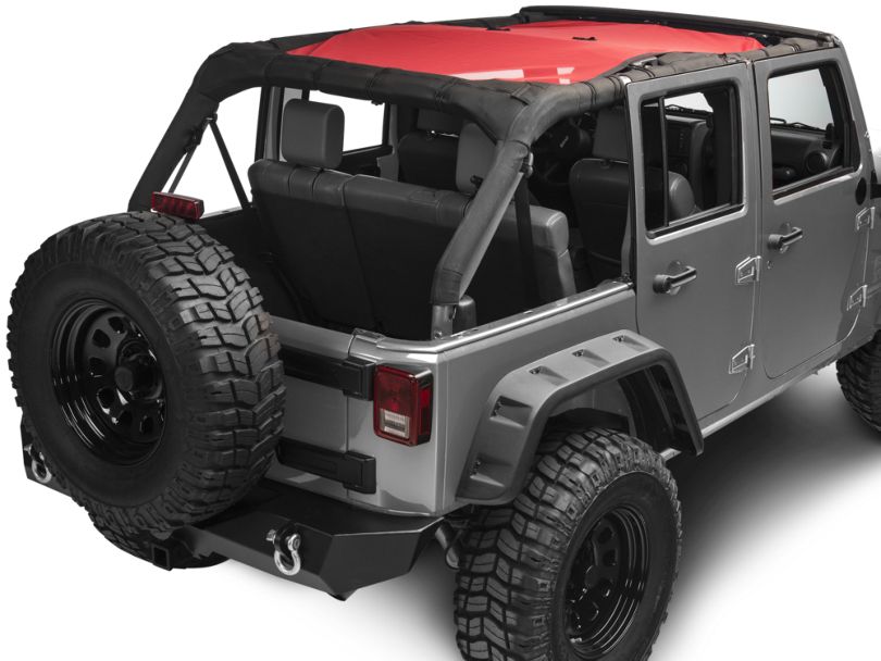 Rugged Ridge Jeep Wrangler Eclipse Sun Shade - Red 13579.25 (07-18 Jeep ...