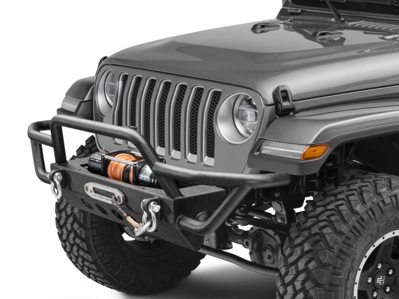 RedRock 4x4 Jeep Wrangler Rock Crawler Front Bumper J104447 (18-20 Jeep ...