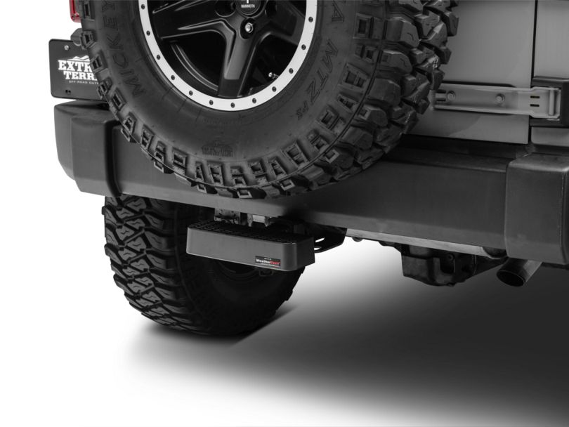 Weathertech Jeep Wrangler Rear Bump Step Black 81BS1 (Universal Fitment)