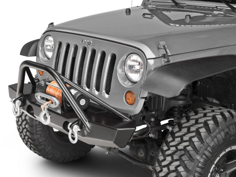 Poison Spyder Jeep Wrangler Brawler Mid Width Front Bumper W  Brawler 