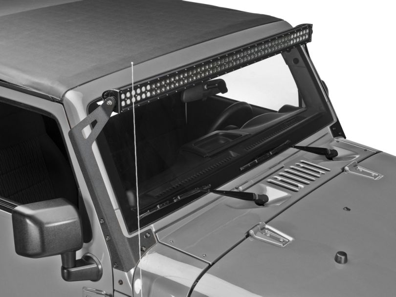 Raxiom Jeep Wrangler 50 in. LED Light Bar Windshield Mount J106743 (07 ...