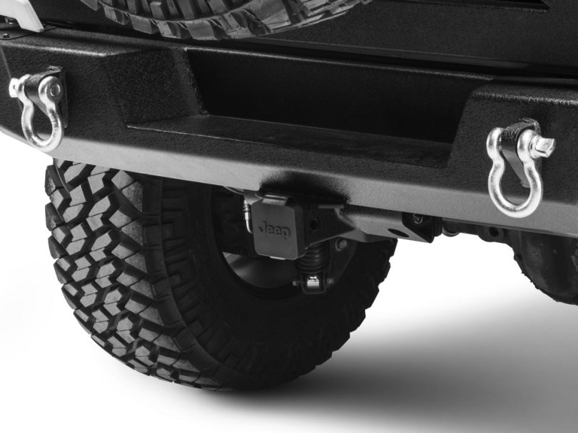 Mopar Jeep Wrangler 2 in. Hitch Receiver Plug w/ Jeep Logo 82208453AB