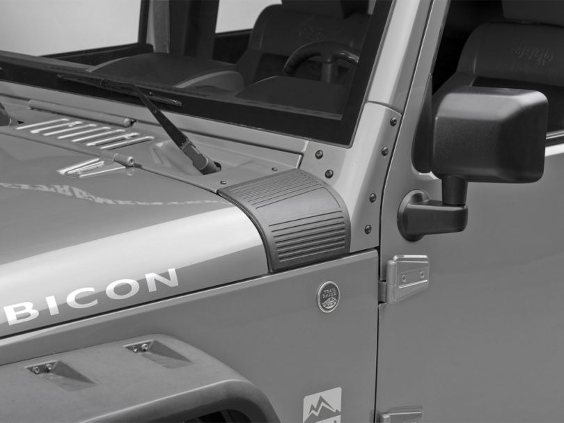 RedRock 4x4 Jeep Wrangler Body Armor Cowl Guards Black J106933 (0718