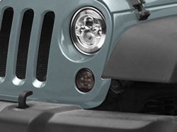 Raxiom Axial Series LED Amber Turn Signals; Smoked (07-18 Jeep Wrangler JK)