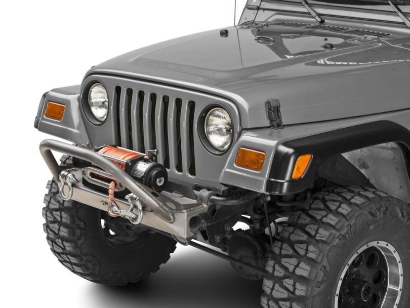 Poison Spyder Jeep Wrangler BFH Front Bumper w/ Brawler Bar & Shackle