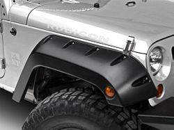 Bushwacker Factory Width Pocket Style Fender Flares; Front (07-18 Jeep Wrangler JK)