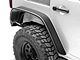 Bushwacker Flat Style Fender Flares; Textured Black (07-18 Jeep Wrangler JK)