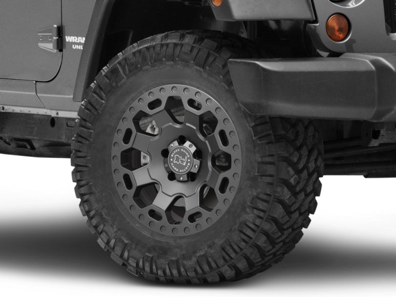 Black Rhino Jeep Wrangler Warlord Matte Gunmetal Wheel - 18x8