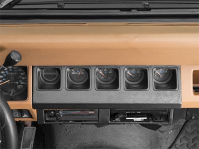 Jeep Wrangler Instrument Panel Housing; Black (91-95 Jeep Wrangler YJ)
