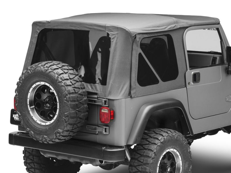 Jeep Wrangler OEM Replacement Soft Top w/ Tinted Windows & Door Skins ...