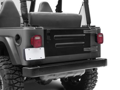 Jeep Wrangler Tailgate; Black Primered (97-06 Jeep Wrangler TJ)