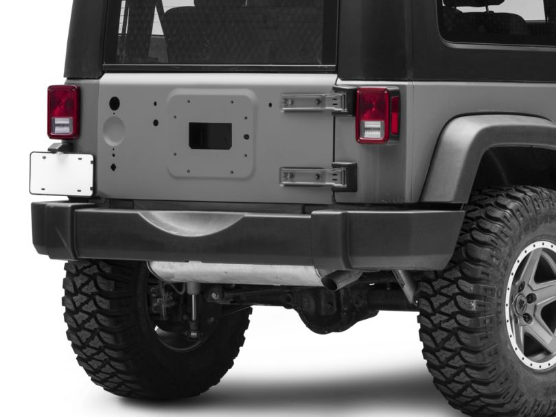 Jeep Wrangler Tailgate; Black Primered (0718 Jeep Wrangler JK)