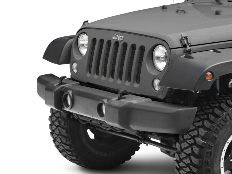 Jeep Wrangler Front Bumper Cover Textured Black (0718 Jeep Wrangler JK)