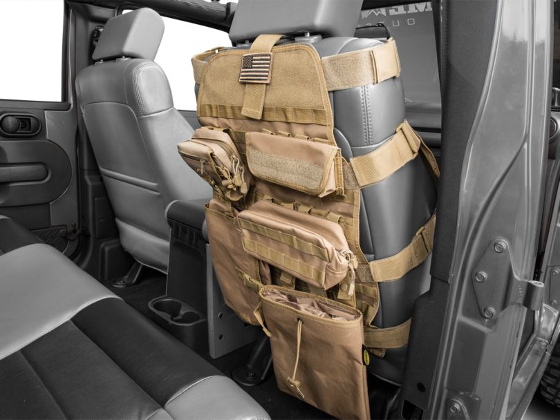 Smittybilt Jeep Wrangler G.E.A.R. Custom Fit Front Seat Cover; Coyote